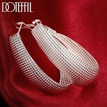 DOTEFFIL New 925 Silver Earring Women Earrings For Wedding Gift Fine Europe Jewe - £10.47 GBP