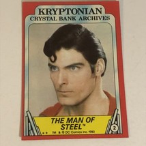 Superman II 2 Trading Card #2 Christopher Reeve - £1.57 GBP