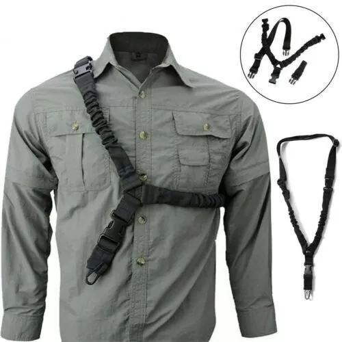 Tactical One Single Point Sling Strap Bungee Rifle Gun Sling with QD Buckle - €14,49 EUR