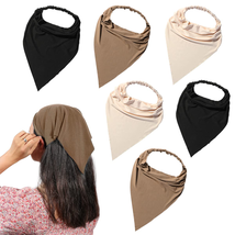 6 Pack Hair Scarf Headband for Women - Elastic Hair Kerchief Large Boho ... - £13.86 GBP