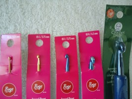 &quot; Nwt &quot; Lot Of 5 Boye Different Size Crochet Hooks &quot; Great Gift Item &quot; - £22.17 GBP