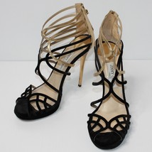 Jimmy Choo Melvin Velvet and Metallic Leather Sandals Shoes size EU 40 or US 10 - £159.83 GBP