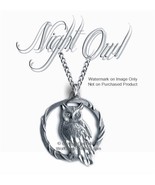 GODDESS OF WISDOM - NIGHT OWL NECKLACE - DIAMOND CUT JEWELRY FREE SHIPPI... - $20.76