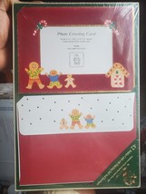 Burgoyne Christmas Photo Picture Greeting Cards w/Envelopes Gingerbread Red 42 - $31.78