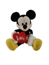 Disney Mickey Mouse with Red Heart Love Plush Stuffed Animal Valentine&#39;s... - $11.83