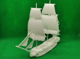 1/700 scale Spanish San Ildefonso 80-gun ship, 2nd rate, Black Seas, 3D printed - £4.78 GBP