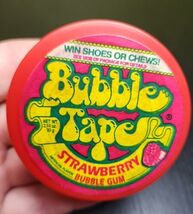 VTG 1988 Original Bubble Tape Container Red Strawberry Gum Flavor -EMPTY - $48.38
