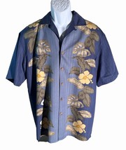 JOE MARLIN Men&#39;s Short Sleeve Button Down Floral Shirt Medium - $14.50