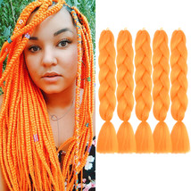 Doren Jumbo Braids Synthetic Hair Extensions 5pcs, A20 Orange - £18.04 GBP