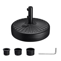 20&quot; Patio Umbrella Base Sand Or Water Filled Parasol Weighted Stand Gard... - $87.99