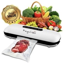 MegaChef MCVS100 Compact Vacuum Sealer Food Preserver in White with Extra Bags - £48.17 GBP