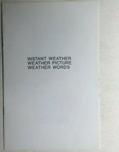 Instant Weather...Picture...Words 1985 Comics Fanzine By Artist Jim Jones FINE- - £19.34 GBP
