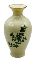 Lenox Holiday Holly Berry Bud Vase Christmas 7.75 inch 24K Gold Trim Por... - $14.95