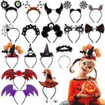 18 Packs Halloween Headbands Scary Witch Hat Headband Halloween Witch Ha... - £43.33 GBP