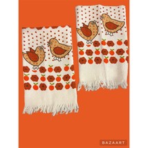 Leshner Brand Partridge 1970&#39;s Vintage Dish Towels Set Of Two NOS - £11.86 GBP