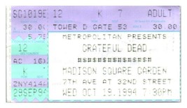 Grateful Dead Concert Ticket Stub October 19 1994 Madison Square Garden ... - £27.37 GBP