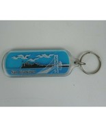 Vintage 1990 San Francisco Souvenir Acrylic Keychain With Golden Gate Br... - $5.45