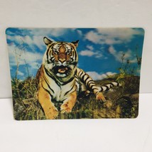 Vtg 3D Lenticular Postcard Majestic African Tiger Cat Stripes Collector ... - $20.85