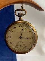 L.K.B. Pocket Watch 800 Silver 15J Ancre Ligne Droite Double Plateau *Ru... - $395.95