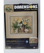 Dimensions 39022 Garden Gathering No Count Cross Stitch Barbara Mock NIP - $24.93