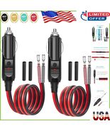LED Lighted 12V/24V Car Cigarette Lighter Plug - 2 Pack with Heat Shrink... - $349.17 MXN