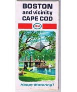 Boston &amp; Vicinity Cape Cod Esso Road Map 1968 Public Garden - $6.92