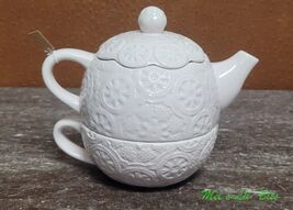 Vintage KATE WILLIAMS Wagon Wheel Pink 3 set Tea for ONE - $37.00