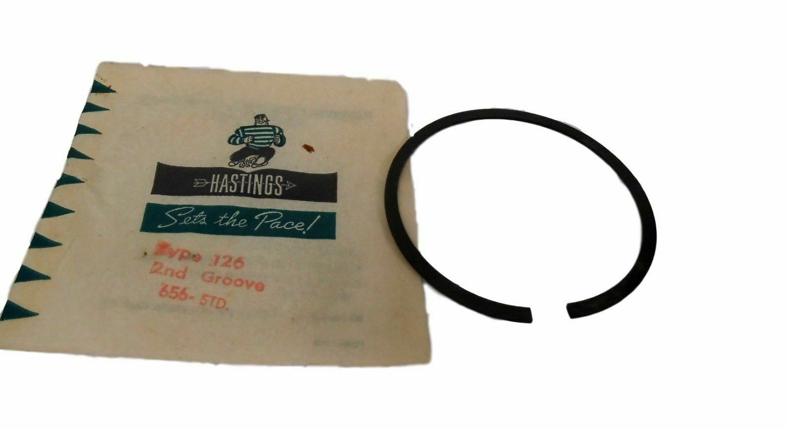 Hastings 656STD 2nd Groove Piston Ring Type 126 Standard New! - $13.40