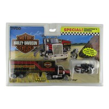 Tyco 9090 Harley Davidson Twin Pack Team Truck And Motorcycle Ho Slot Car New - £95.12 GBP