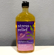 Bath &amp; Body Works Aromatherapy Stress Relief Eucalyptus Tea Body Wash Foam 10oz - £27.30 GBP
