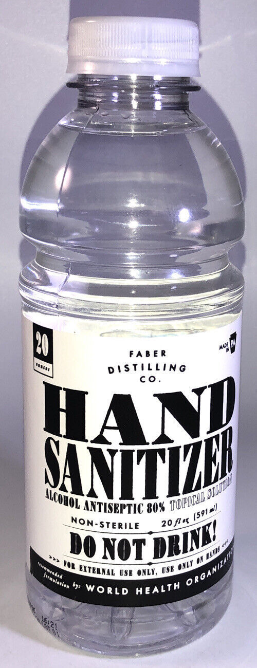 80% Alcohol Hand Sanitizer Bottle 20 fl oz.-BRAND NEW-SHIPS SAME BUSINESS DAY - £3.14 GBP