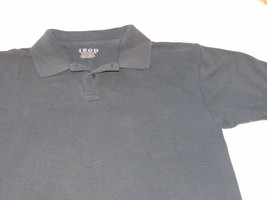 Izod boys youth short sleeve polo shirt XL 18/20 school navy blue GUC# - £12.08 GBP