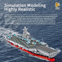 USS Bush Nimitz-Class Aircraft Carrier Warship Building Blocks MOC Bricks Models - £93.41 GBP