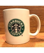 Starbucks Original Green Logo Coffee Tea Mermaid Siren White Mug Cup  - ... - £11.15 GBP