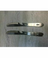 Vintage Lot of 2 Stainless Steel Camping Knives, Can Opener, Japan, 6.5&quot;... - $8.99
