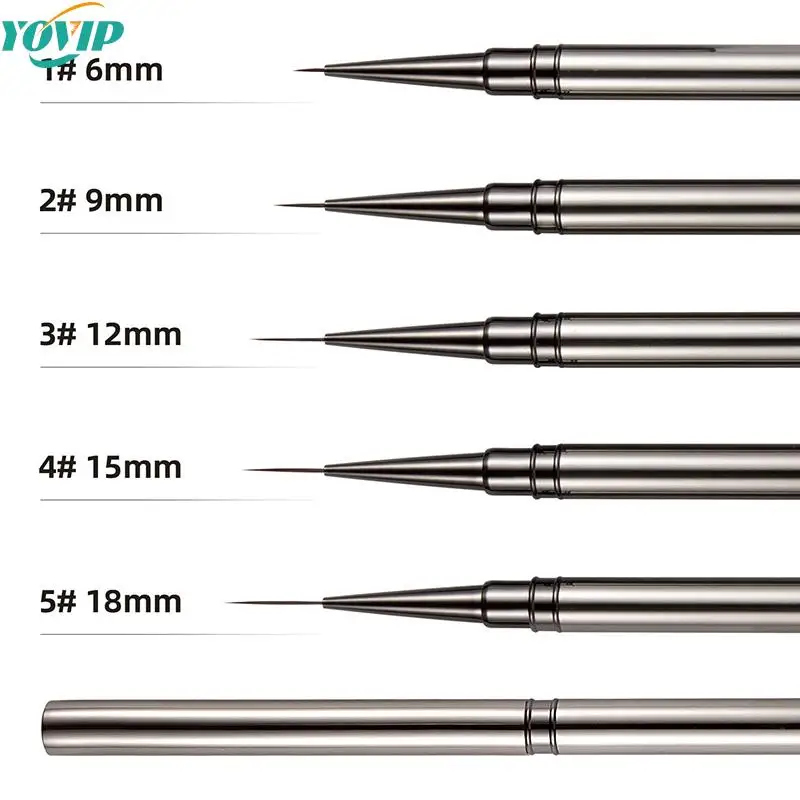1PCS Nail Brush French Stripe Line Painting Drawing Flower Pen Gel UV Polish - £9.59 GBP