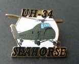 SEAHORSE UH-34 MARINES ARMY NAVY HELICOPTER LAPEL PIN 1.25 INCHES PRINTED - $5.74