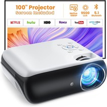 Native 1080P Bluetooth Projector With A 100-Inch Screen And A 9500L Port... - £91.76 GBP