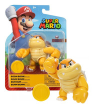Super Mario Boom Boom with Coin 4&quot; Figure New in Package - £17.48 GBP