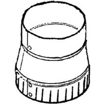 Imperial Manufacturing Group BM0063 7" X 8" Black Matte Increaser - $32.76