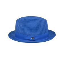 Men's Bently Semi Crushable Fedora Briad Straw Hat Leonardo LE237 Royal ... - $41.99