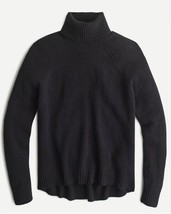 New J Crew Women Black Turtleneck Supersoft Yarn Merino Wool Sweater XXS - £39.22 GBP