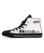 Initial D Fujiwara tofu Japan drift racing AE86 anime Canvas Sneaker Shoes - £34.35 GBP