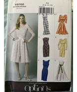 Vogue Easy Easy Options V8766 Misses Dress: Sizes 6-12 - £10.90 GBP