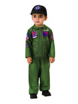 Rubie&#39;s Baby Top Gun E-Z On Romper, Infant - £72.66 GBP