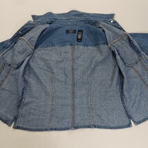 Crazy Horse CHPU2672 Women's M Petite Blue Denim Long Sleeve Button Up Jacket image 10