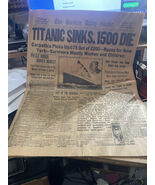 Titanic (reproduction) Newspaper- multi page duplication of the original! (Bosto - $42.26 CAD