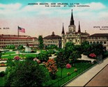Jackson Square Named Buildings New Orleans LA UNP Unused Linen Postcard E10 - £2.29 GBP