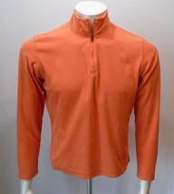 Columbia Orange Long Sleeve 1/4 Zip Up Girls Fleece Pullover Size Large - $7.92