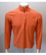 Columbia Orange Long Sleeve 1/4 Zip Up Girls Fleece Pullover Size Large - $7.92